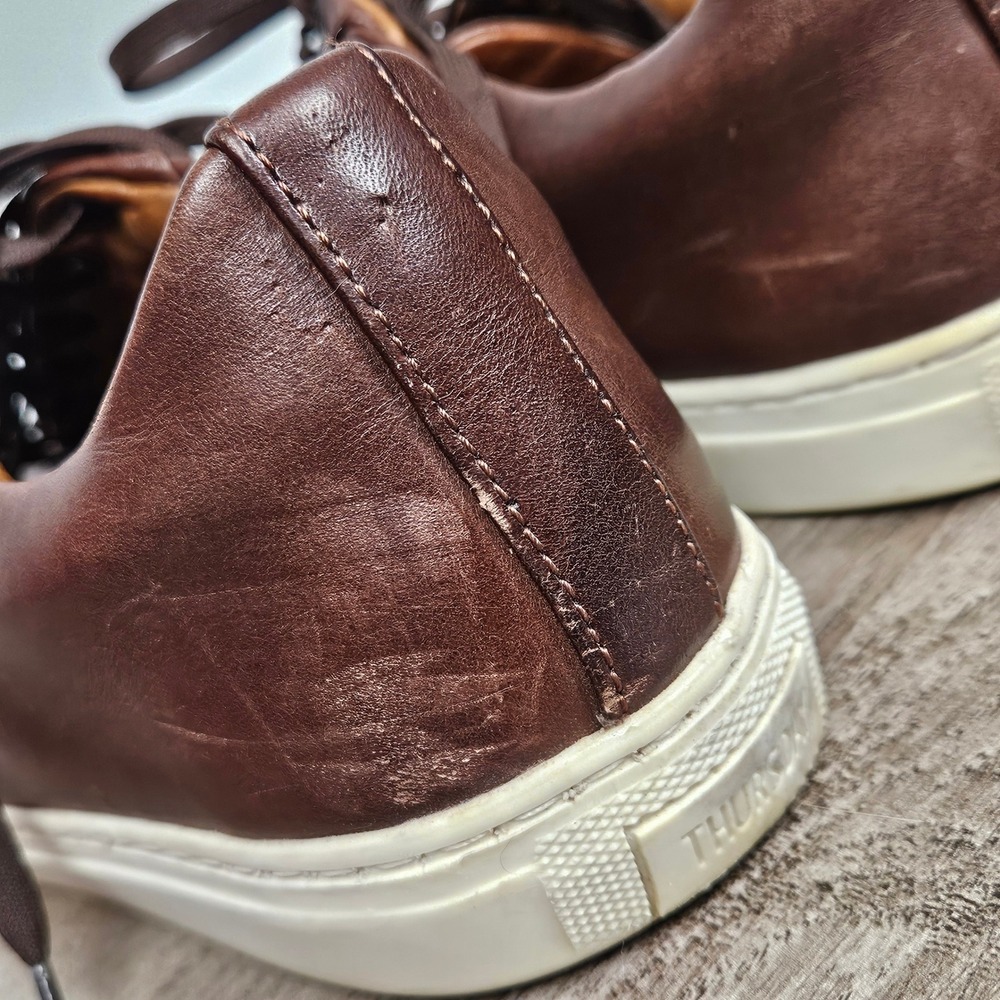 Thursday Boot Co Premier Low Top Mens Brown Leather Sneakers Size 9.5 US - Picture 10 of 13